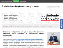 Tablet Screenshot of posiadanienarkotykow.pl